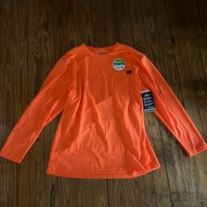 Orange Long Sleeve Moisture Wicking Shirt